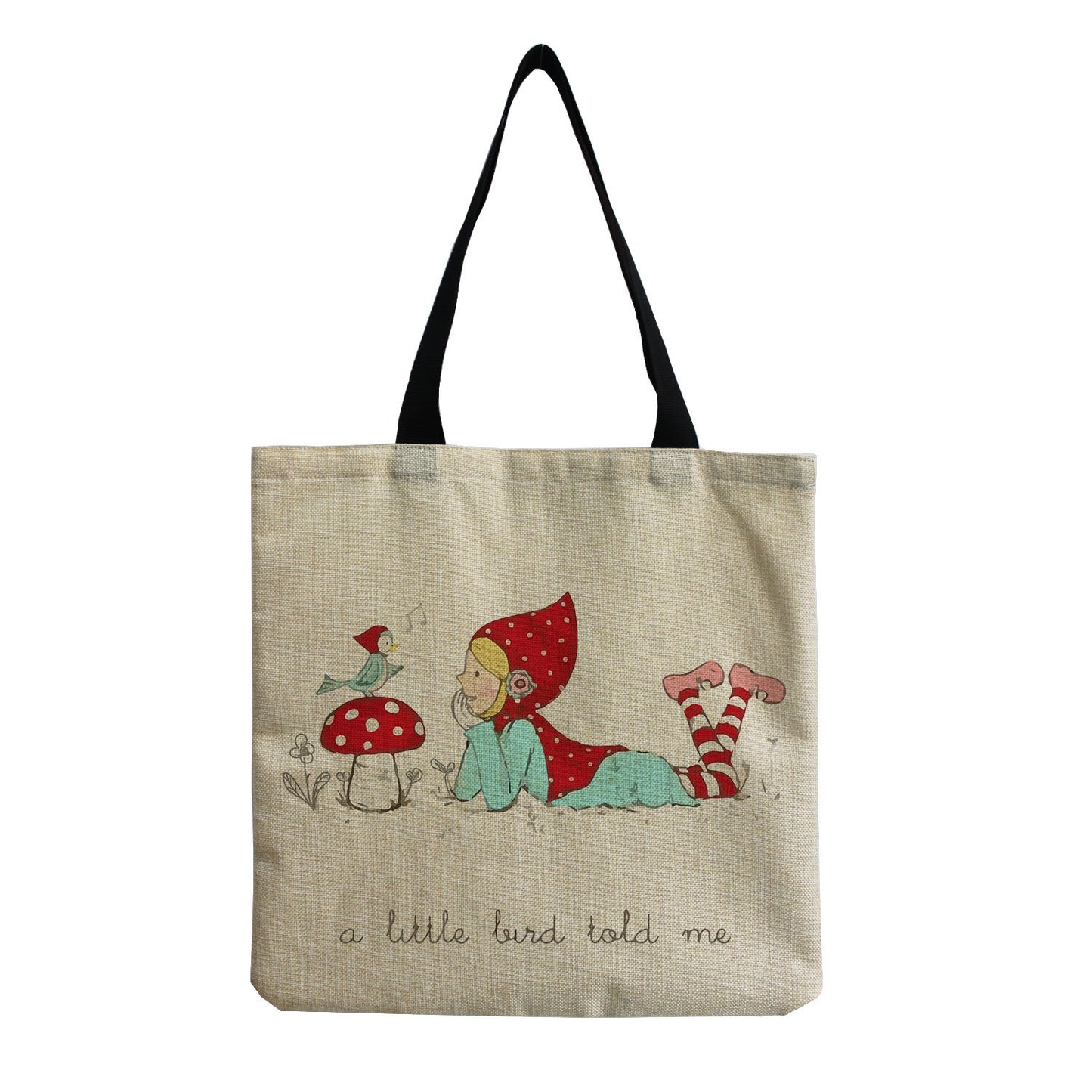 SproutBags Mushroom One-shoulder Portable Reusable Cute Totebag